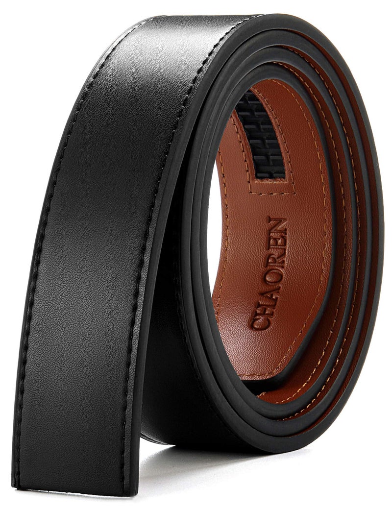 CHAOREN Ratchet Belt Replacement Strap 1 3/8â€, Leather Belt Strap for 40MM Slide Click Buckle - Image 4